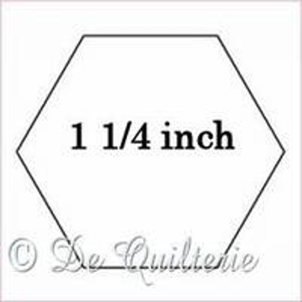 Kartonnen hexagon 1 1/4 inch