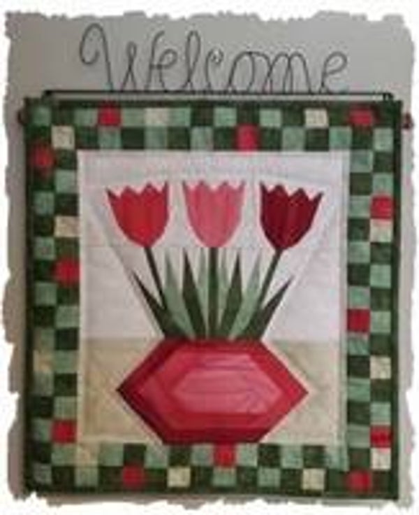 Patroon Tulpen quiltje