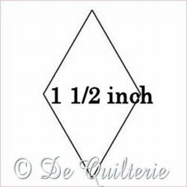 Kartonnen ruit 6 pointed star 1  1/2 inch