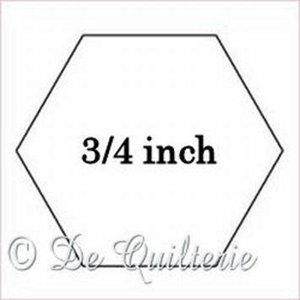 Kartonnen hexagon 3/4 inch