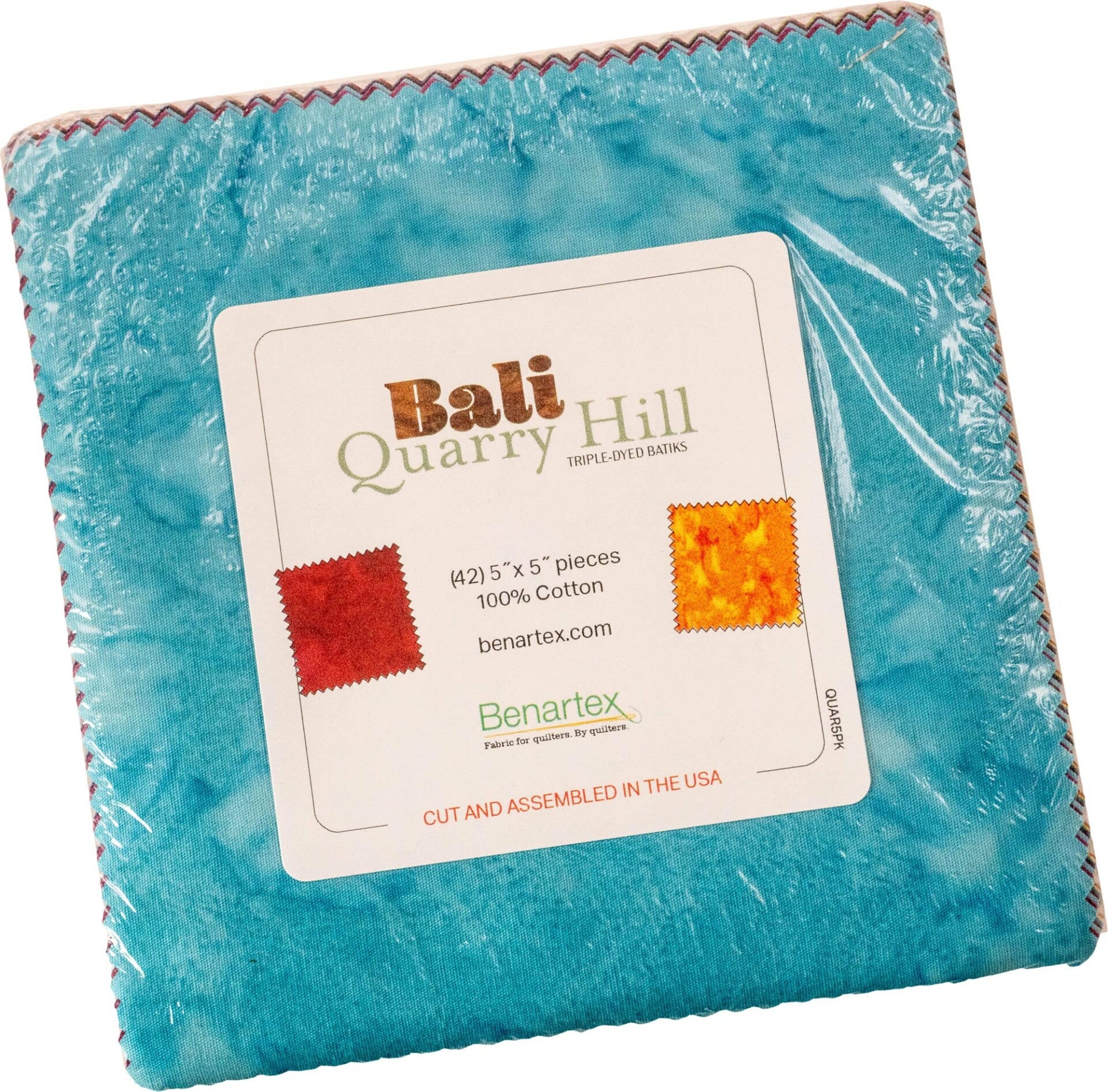 Batik precuts Bali Quarry  5 x 5 inch - Benartex