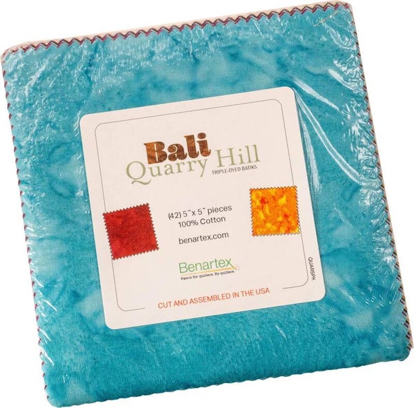 Batik precuts Bali Quarry  5 x 5 inch - Benartex