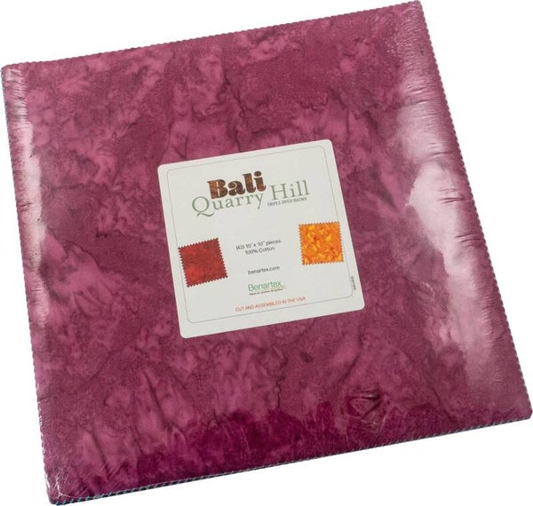 Batik precuts Bali Quarry 10 x 10 inch - Benartex