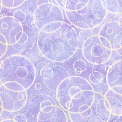 B56 - batikstof lavender circles