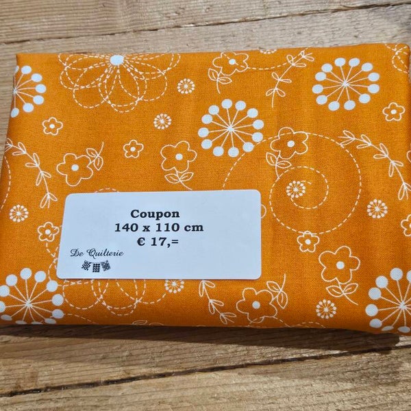 coupon stof oranje-  Kimberbell Designs