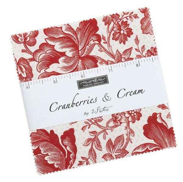 Charmpack "Cranberries & Cream" van 3 Sisters