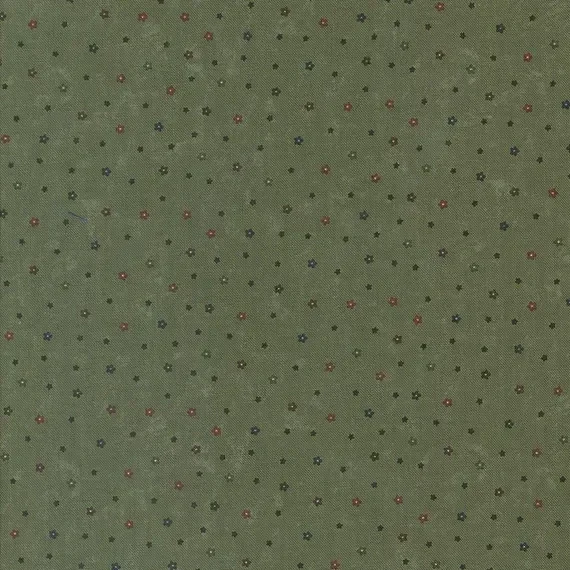 Q850 - stof Daisy Lane Pebbles Disty leaf - Kansas Troubles - by Moda