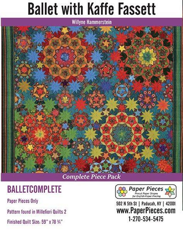 Kartonnen voor quilt Ballet with Kaffe Fassetts - Willyne Hammerstein