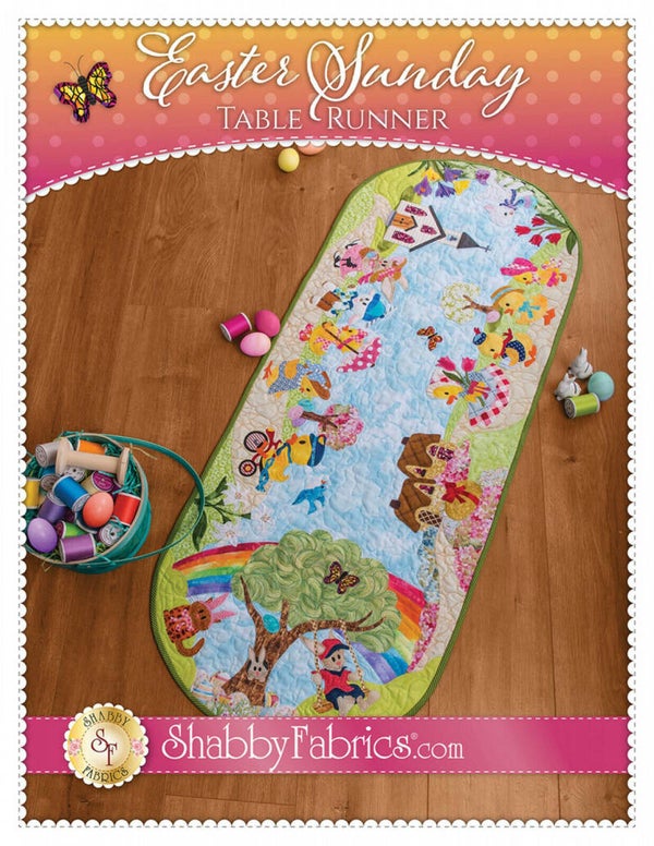 Patroon Easter Sunday table runner by ShabbyFabrics