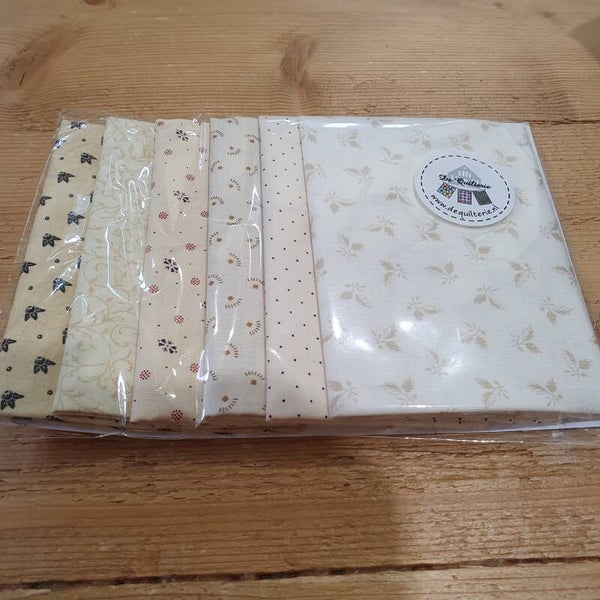 Pakket ecru motief 6 maal F8