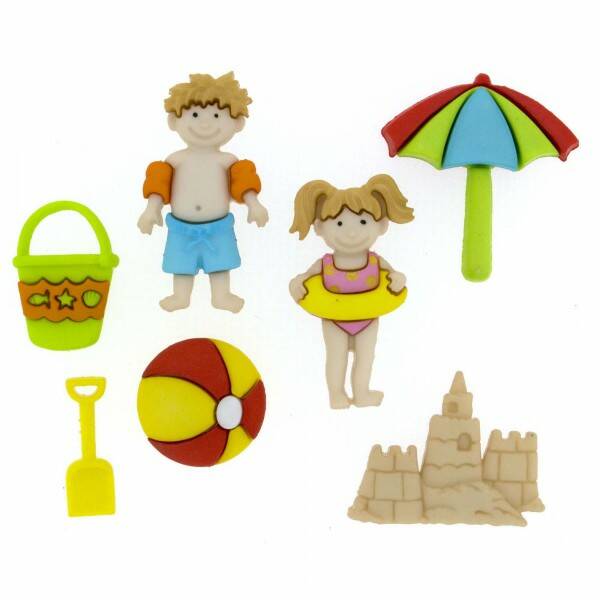 Knoopjes Een dag op het starnd - Dress it up