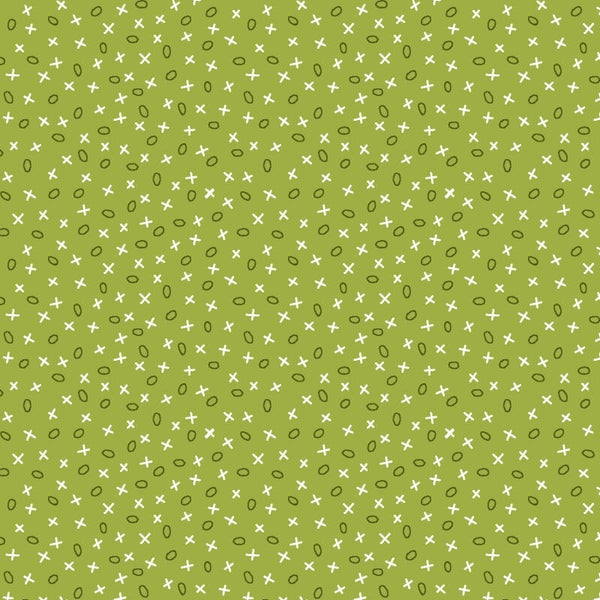 Q EQP POT -stof - Tic-Tac-Toe – apple green