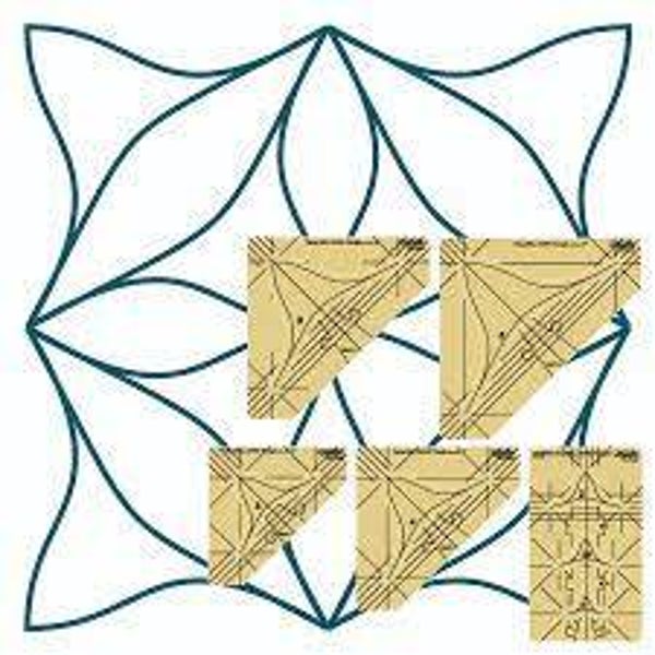 Flying bell curve triangles set van 5 - Westalee