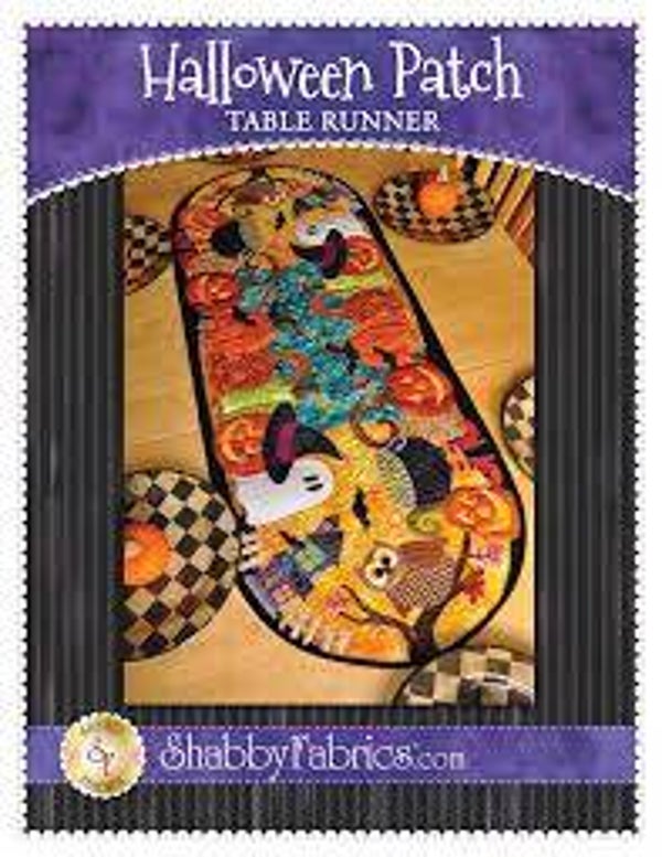 Patroon Halloween Patch table runner by ShabbyFabrics