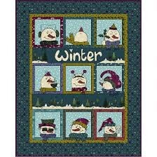 Quiltpakket "Happy Snowman" door Linette Jakobsen