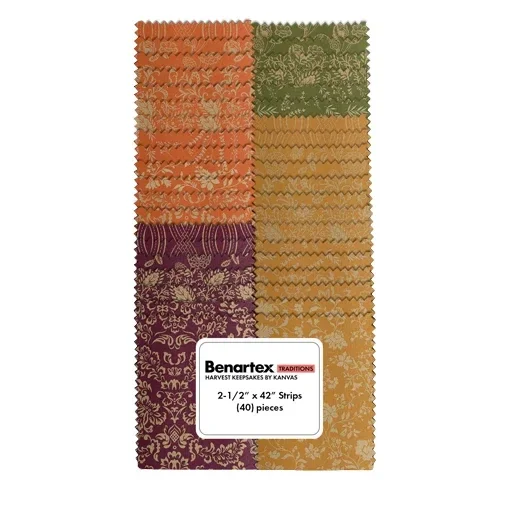 Strips "Harvest Keepsakes" van 2 1/2 x 42 inch - Benartex
