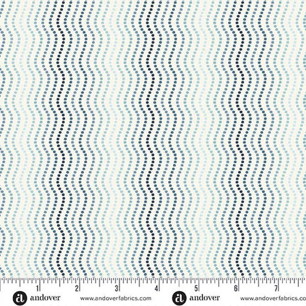 N4 - stof -Waves High Tide- Makower