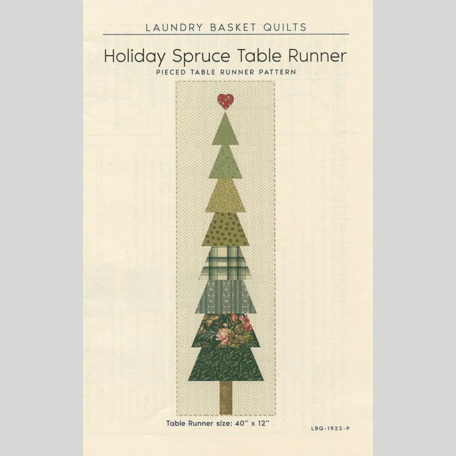 Patroon Holiday Spruce, Edyta Sitar of Laundry Basket Quilts