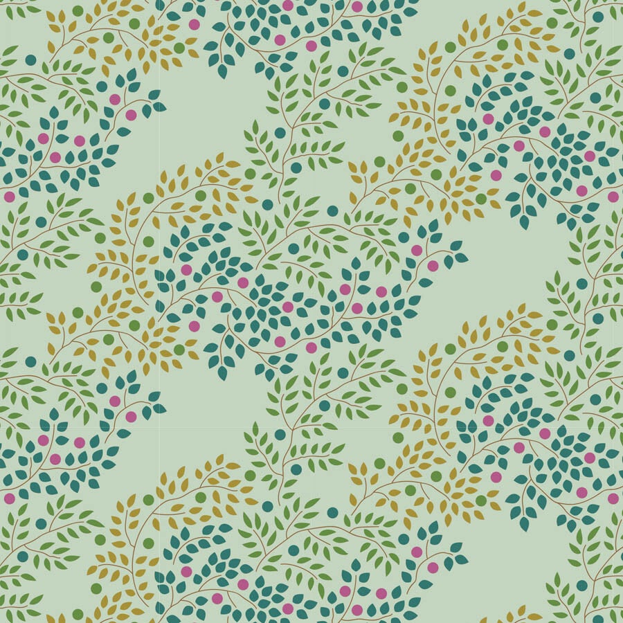 T4 - stof berrytangle sage  - Hometown by Tilda