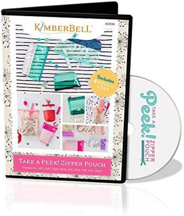 Kimberbell borduur CD Take a Peek! Zipper Pouch