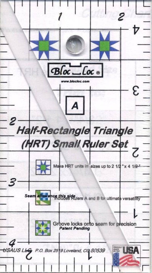 Liniaal Bloc-Loc Half Retangle Triangle 2 x 4,5 inch