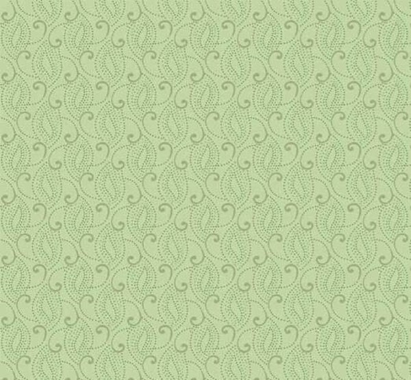 Q279 - stof groen paisley motief