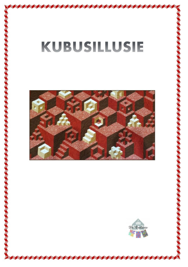 Patroon Kubus-illusie in boekvorm