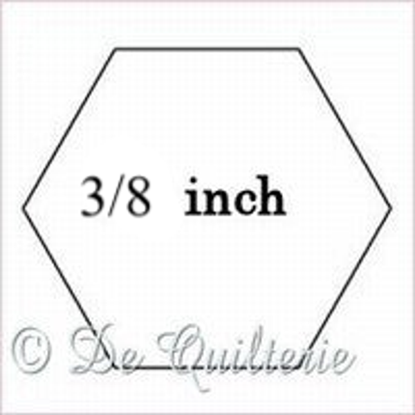 Kartonnen hexagon 3/8 inch
