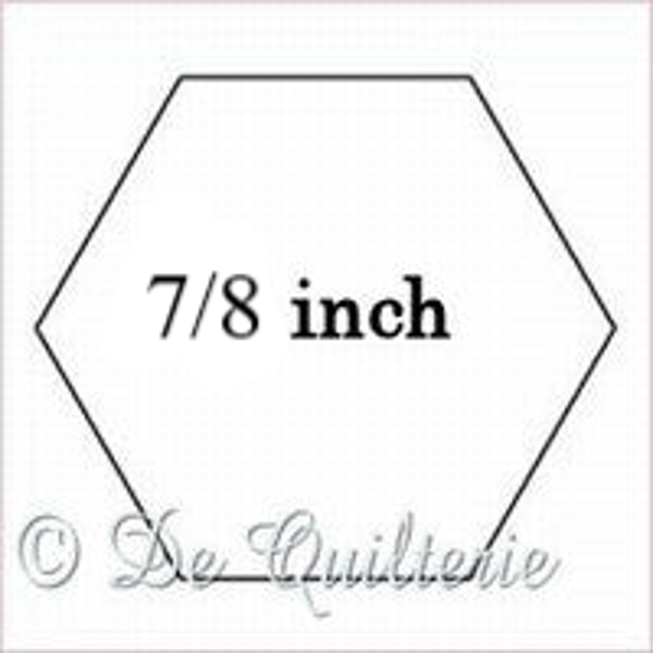 Kartonnen hexagon 7/8 inch- Paperpieces