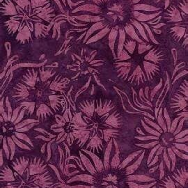 B117- batikstof Pansy