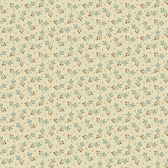 Q779 - stof ziggy leaf moss serie "Anne's English Scrapbook" - Di Ford -Hall