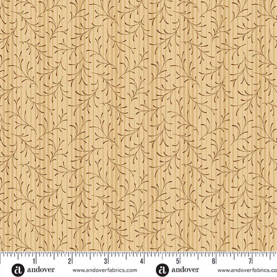 Q249 - stof linen sprigs -  Toasted by Jo Morton