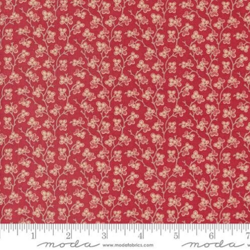 Q283 - stof rouge - Rouenneries Trois - French General - by Moda