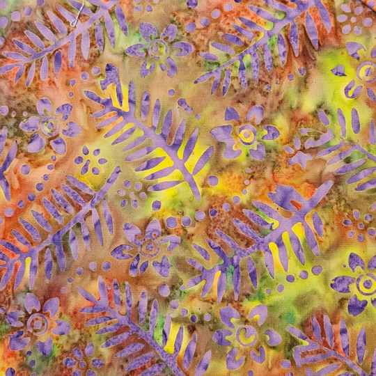 B153 - batikstof -tropic garden - Benartex