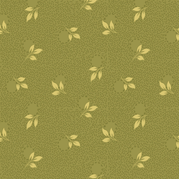 Q1117 -  EQP  -stof Foliage Green Hills - Back & Forth