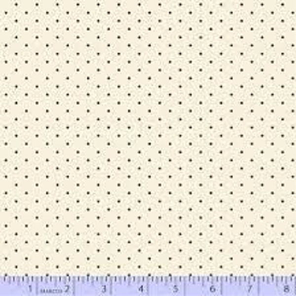 Q72 B - stof cream dot  - Repro Reds- Marcus Fabrics