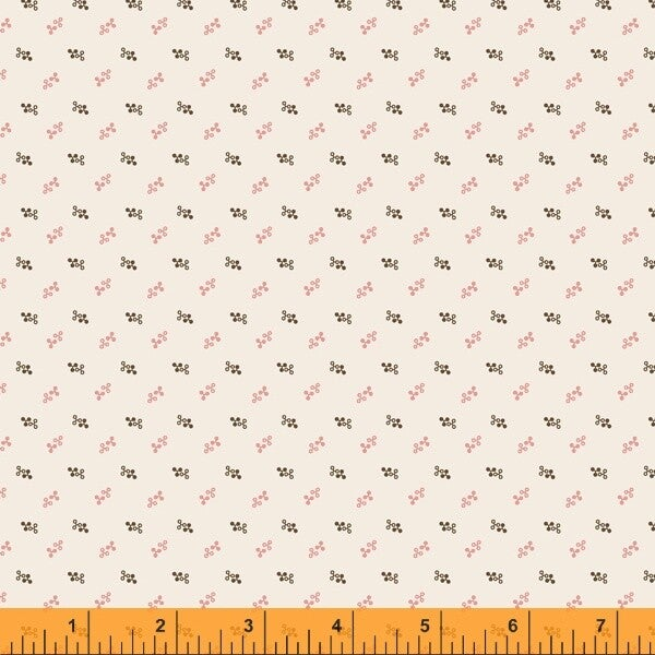 Q991 - stof shirting pink/brown on ecru - Lexington by Windham
