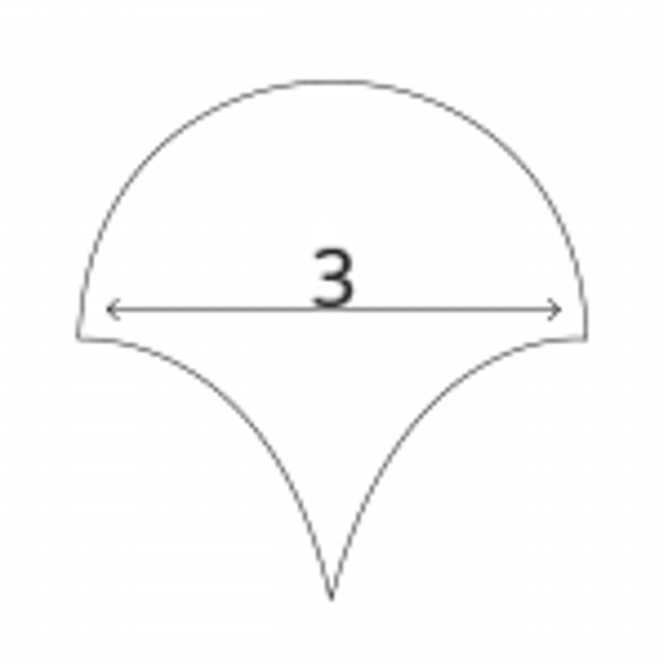 Kartonnen clamshell 3 inch