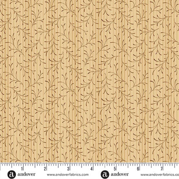 Q249 - stof linen sprigs -  Toasted by Jo Morton