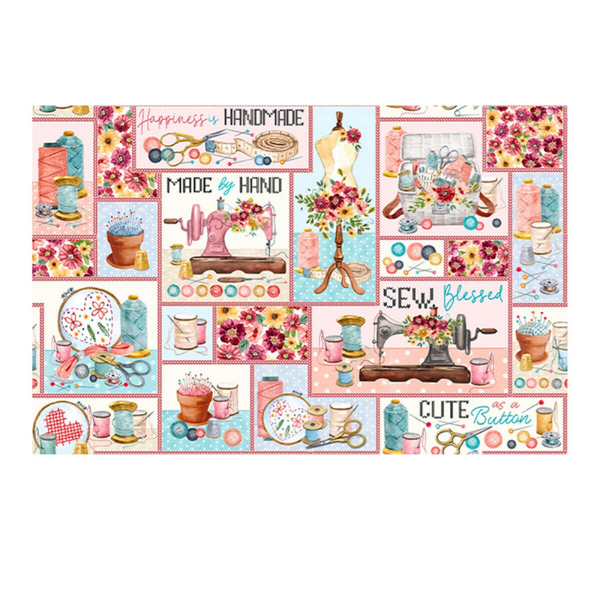 Q606 - stof  Sew in Love - by Benartex