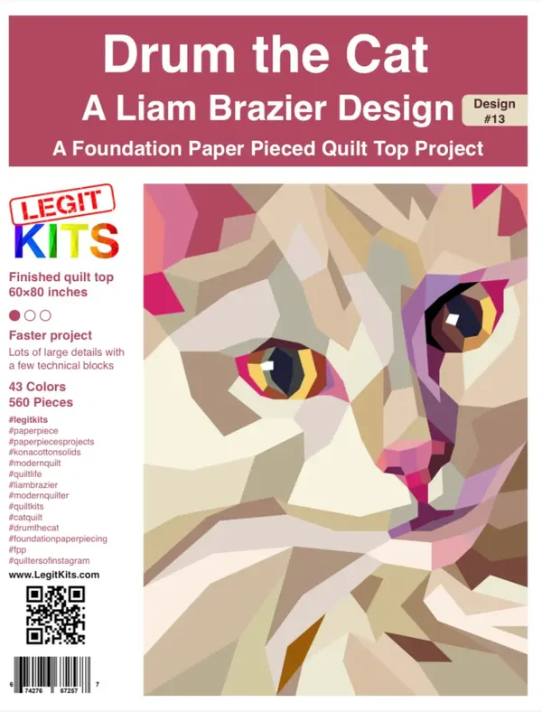 Patroon Drum The cat - Legit Kts