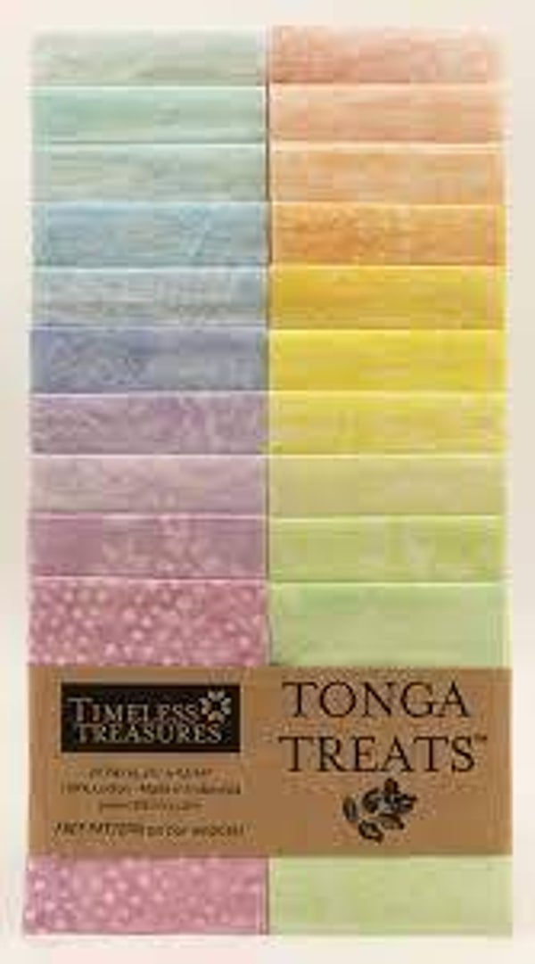 Batik precuts Tonga Treat strips van 2 1/2 x 42 inch - Timeless Treasures