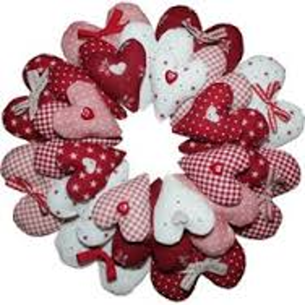 Pakket voor harten krans