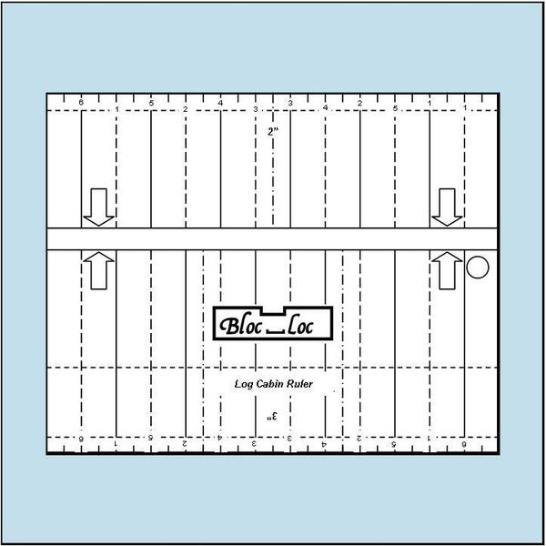 Liniaal Bloc-Loc Logcabin ruler