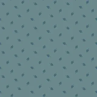 Q99 - stof Falling Leaves Teal Blue - Midnight Bloom by Maywood Studio