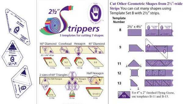 Template van Marti Michell 2,5 inch strippers