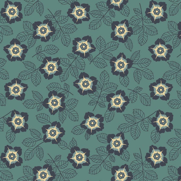 Q356-  EQP  - stof buttercup duck egg - Of old and New