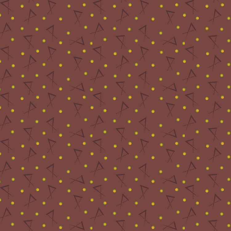 Q842-  EQP  - stof compass heather - Of old and New