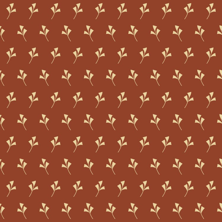 Q565-  EQP  - stof ginko rust - Of old and New