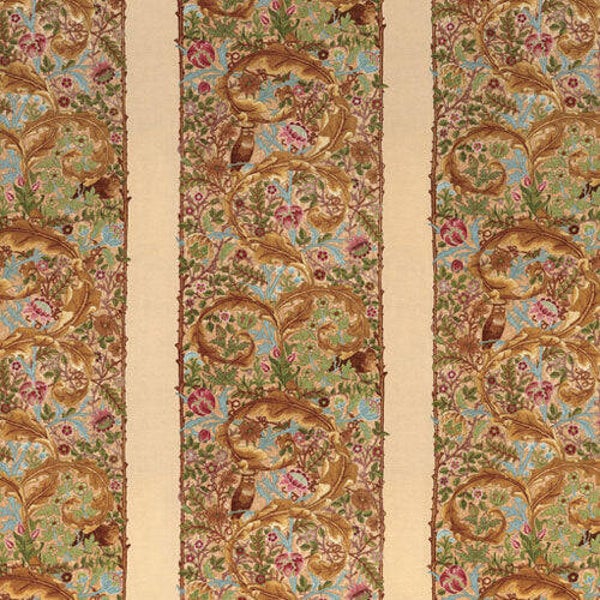 Q895 - stof border owl - May Morris -  Victoria & Albert Museum London - Moda